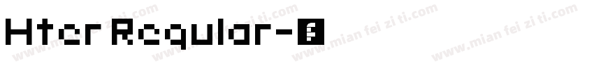 Hter Regular字体转换